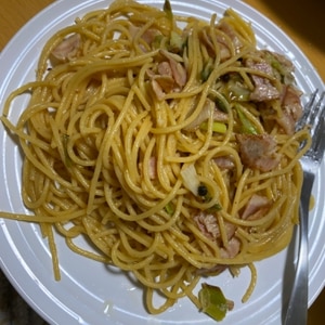 だしバター醤油パスタ